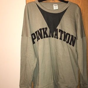 Vs pink crew sweatshirt